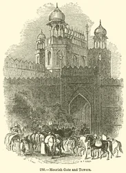 Porte et tours mauresques